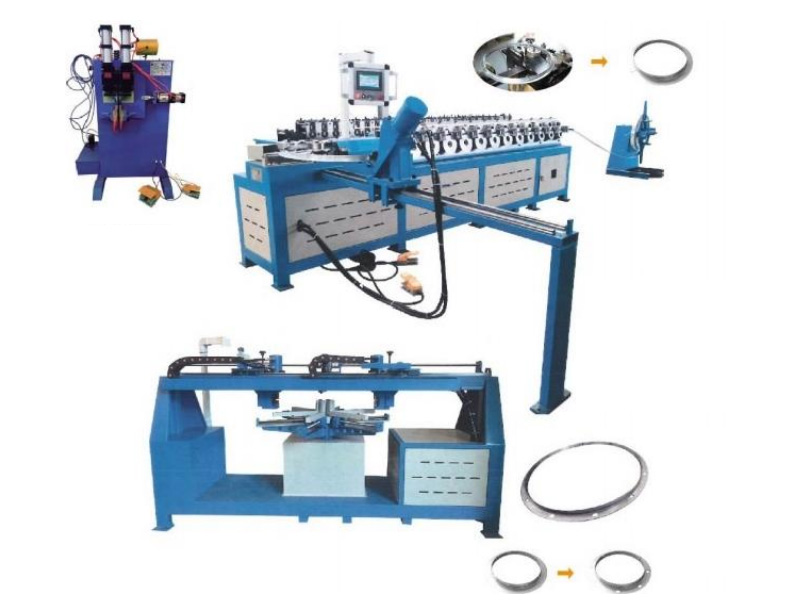 Round Flange Forming-Punching-welding Machine(3 Sets)